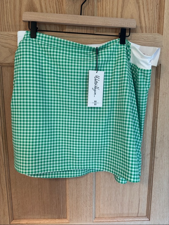 Walter Hagen Dresses & Skirts - Walter Hagen Green Gingham A-Line Golf or Tennis Skirt - Women size XL
